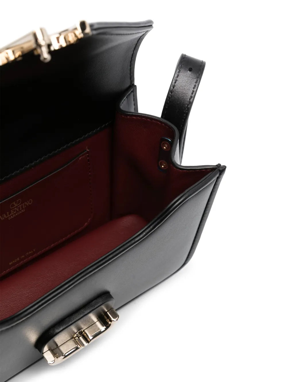 Valentino Garavani Small Letter Leather Shoulder Bag — Same as shown — Size One Size — Detail View