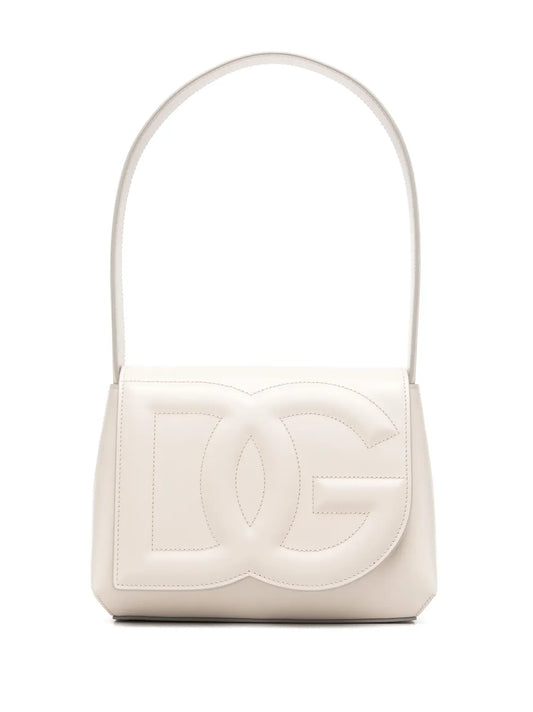 Dolce Gabbana Dg Logo Leather Shoulder Bag — Same as shown — Size One Size — Front View