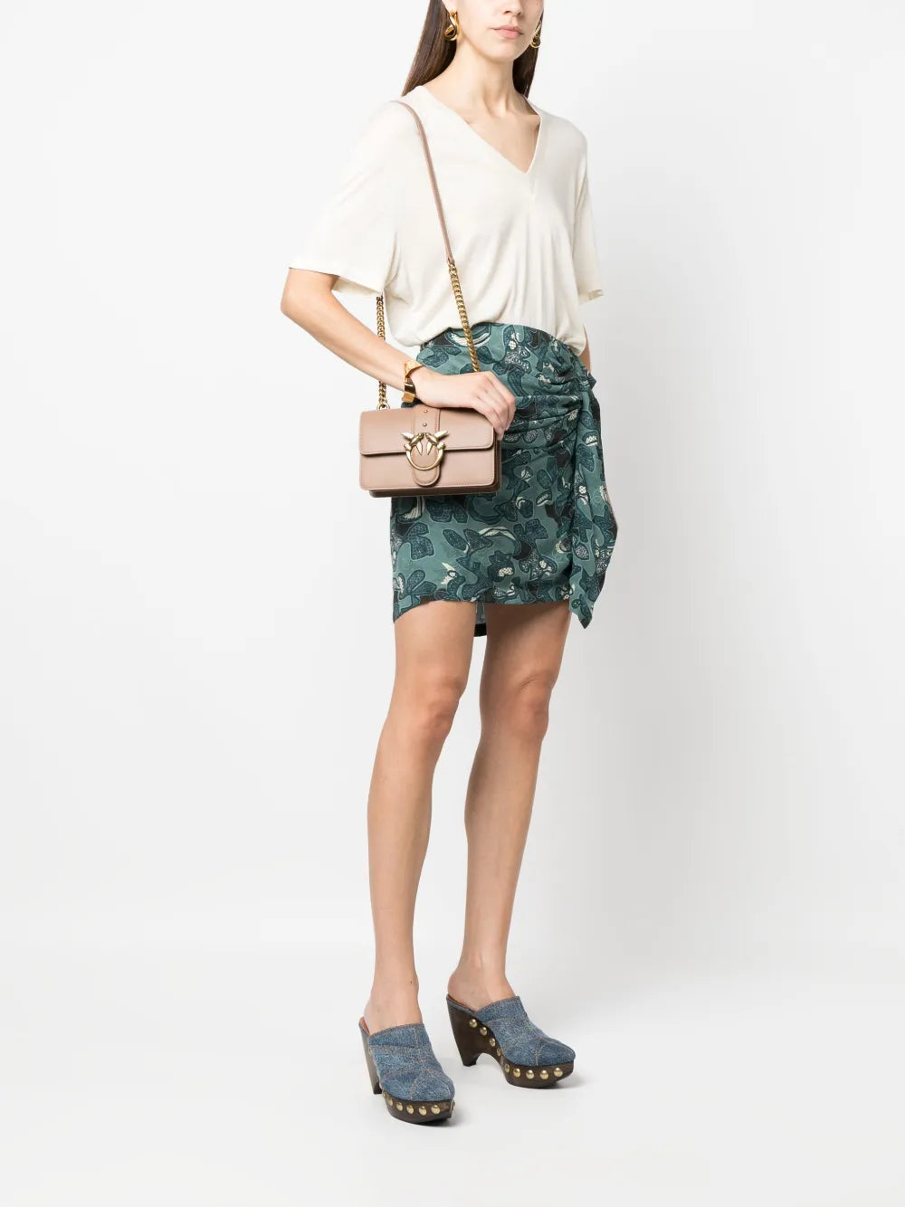 Pinko Mini I Love One Leather Bag — Same as shown — Size One Size — Side View