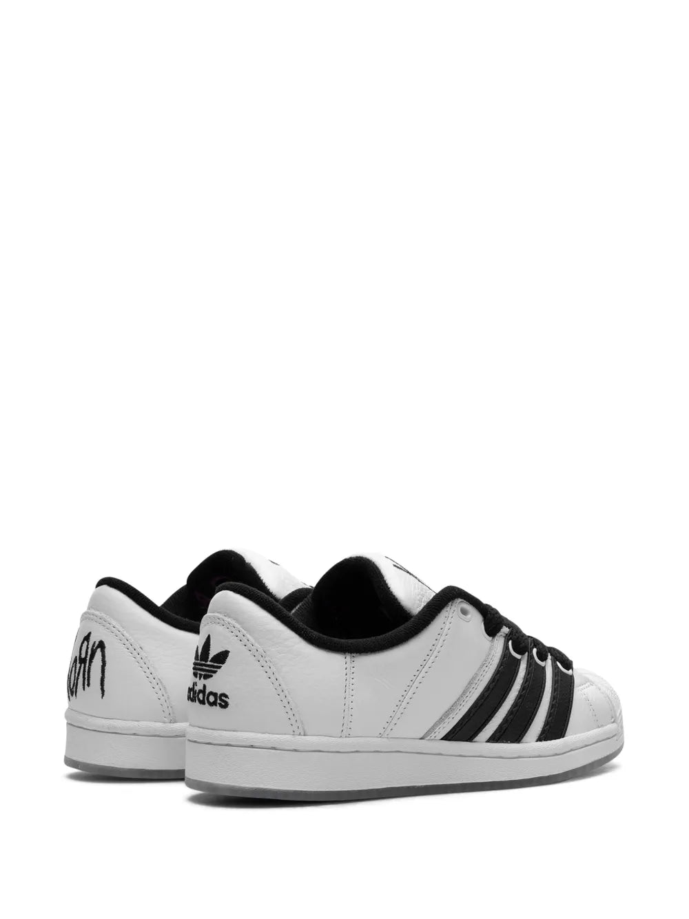 adidas X Korn Supermodified Sneakers — White/Black — Size US M 6 - US W 7.5 — Back View