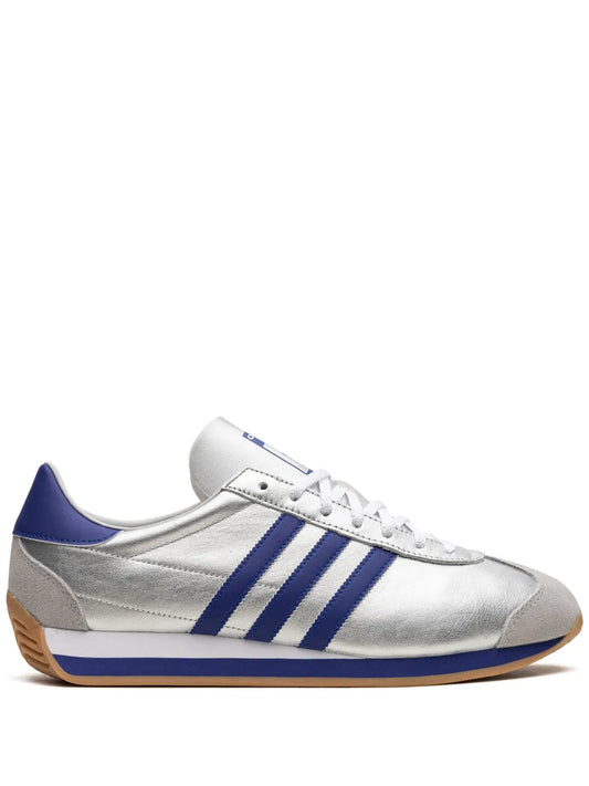 adidas Country Og adidas Country Og Sneakers — Silver-Tone/Royal Blue — Size US M 9.5 - US W 11 — Front View