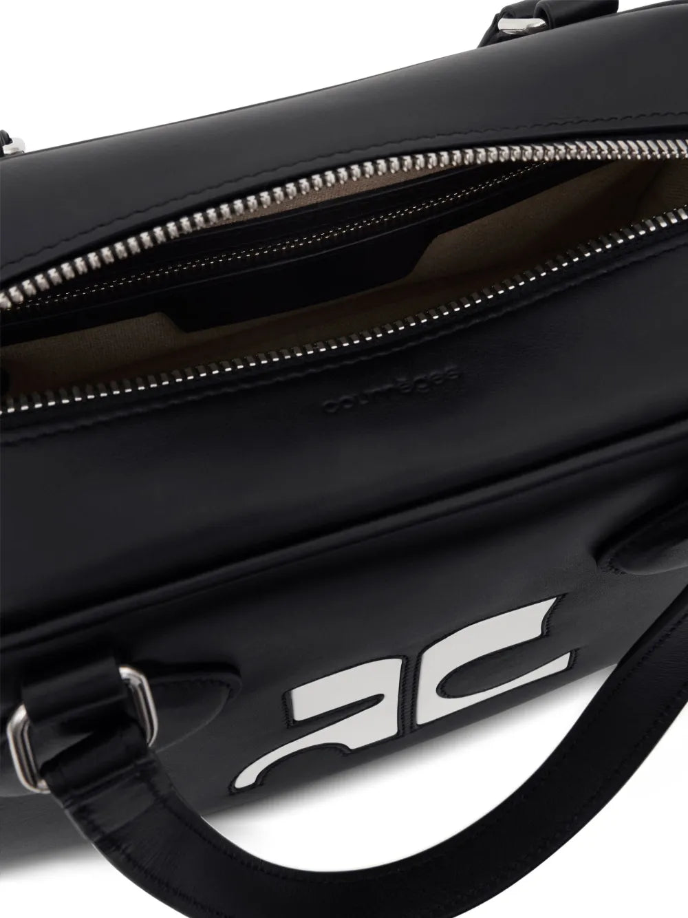 Courreges Reedition Leather Bowling Bag — Same as shown — Size One Size — Top View