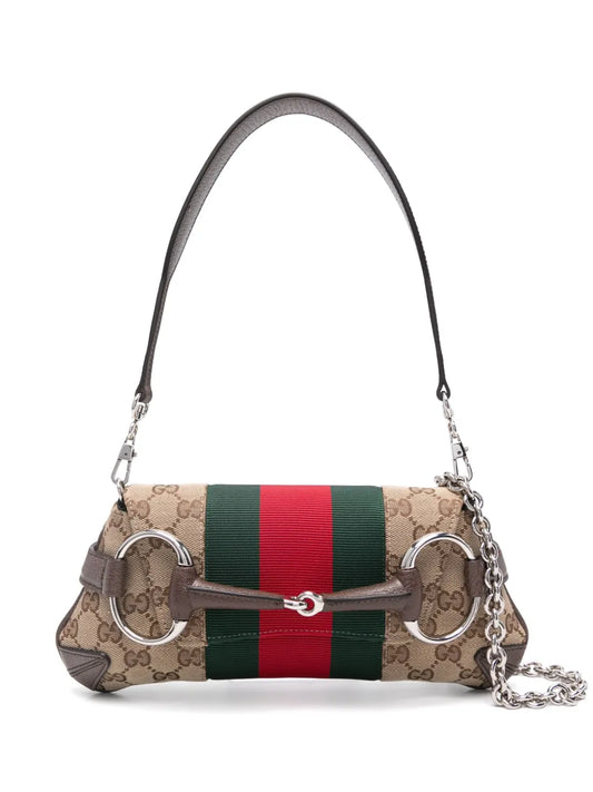 Gucci Small Horsebit Chain Shoulder Bag — Same as shown — Size One Size — Front View