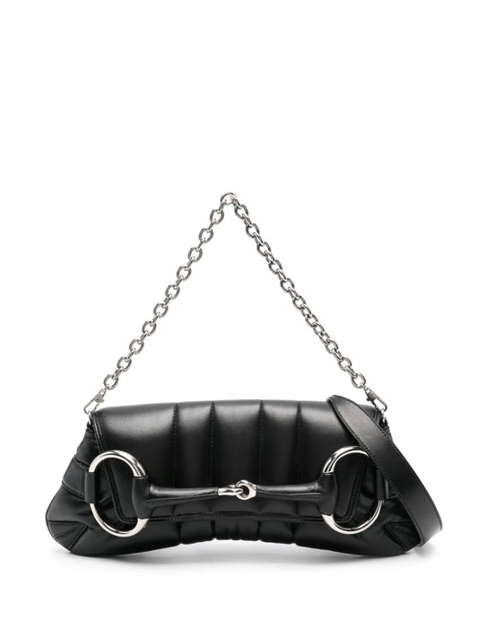 Gucci Medium Horsebit Chain Shoulder Bag — Same as shown — Size One Size — Front View