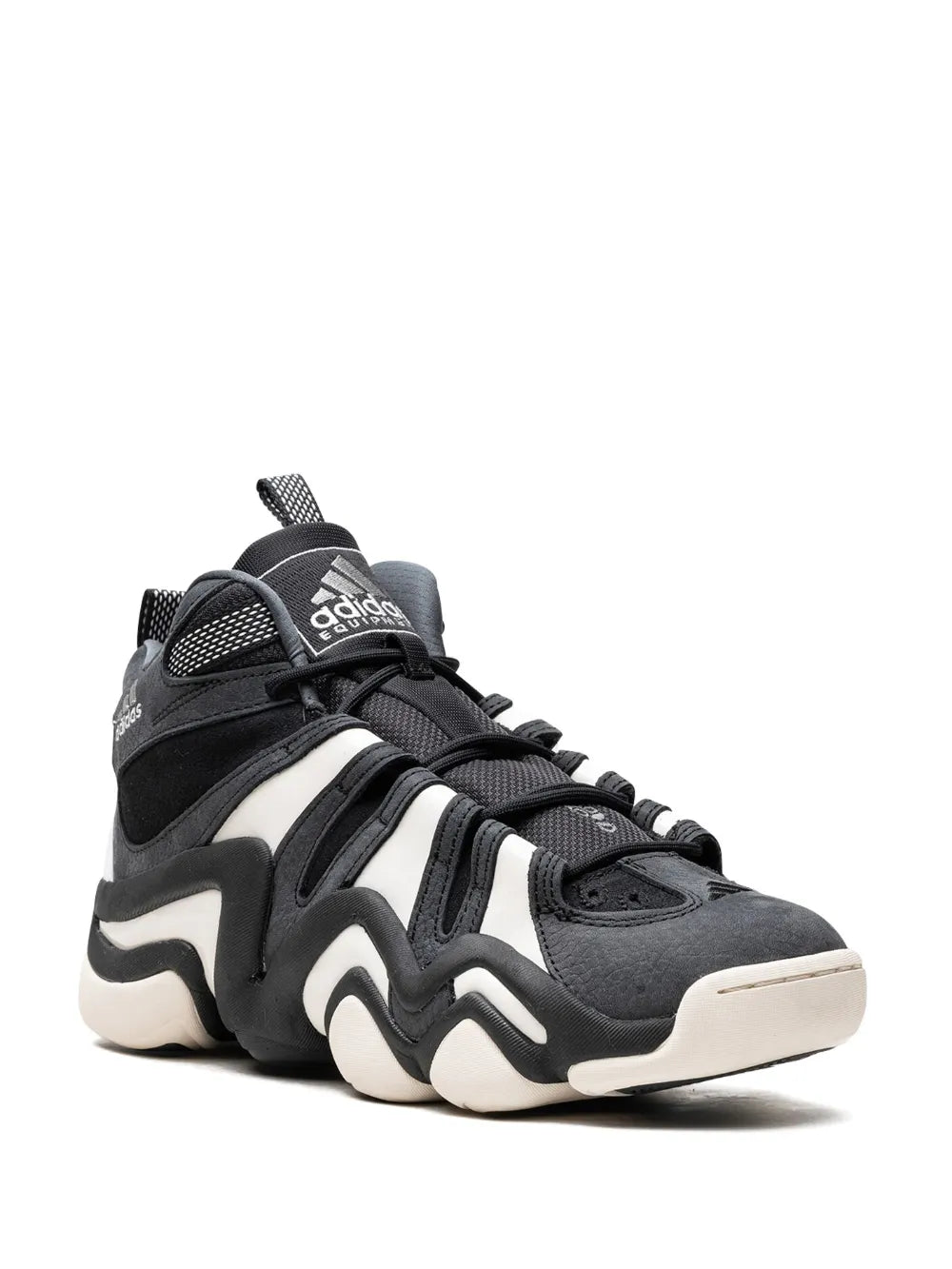 adidas Crazy 8 Black/White Sneakers — Black/White — Size US M 10.5 - US W 12 — Side View