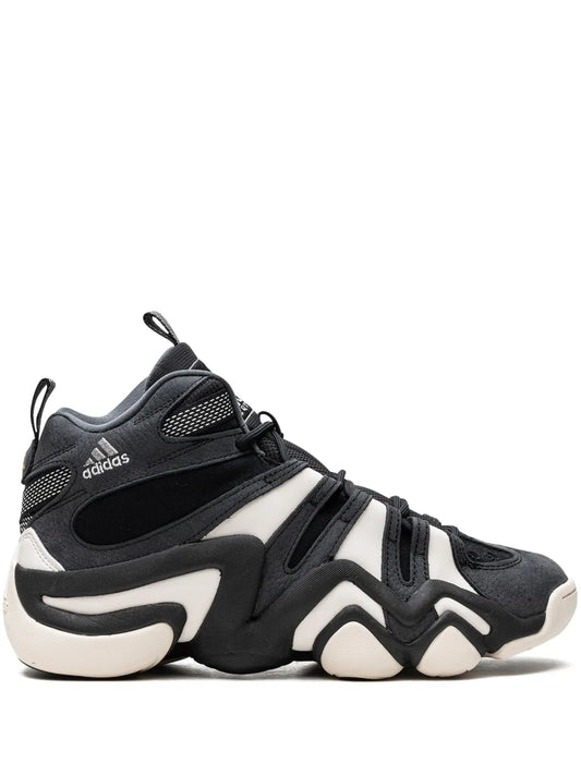 adidas Crazy 8 Black/White Sneakers — Black/White — Size US M 10.5 - US W 12 — Front View