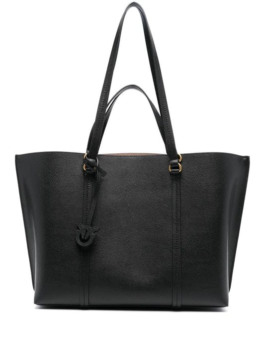 Pinko Love Birds Motif Leather Bag — Same as shown — Size One Size — Front View