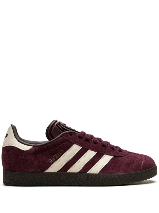 adidas Gazelle Maroon Sneakers — Dark Purple — Size US M 6 - US W 7.5 — Front View
