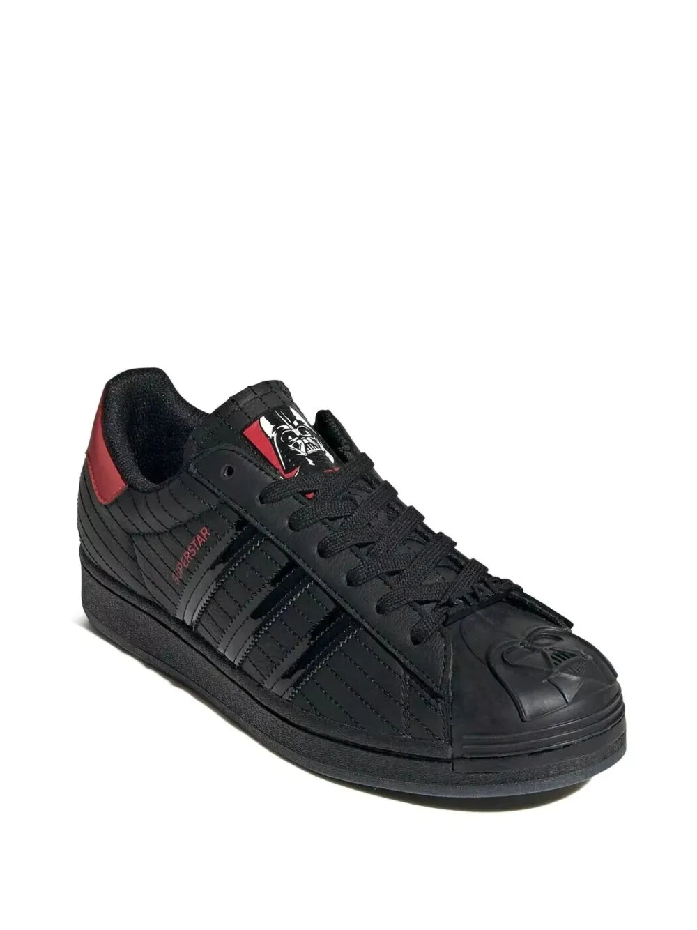 adidas Superstar Star Wars Darth Vader - Core Black/Scarlet Sneakers — Black — Size US M 9.5 - US W 11 — Side View