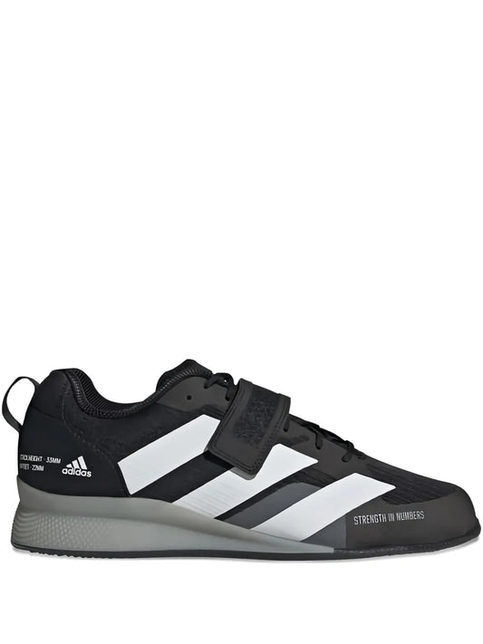 adidas Adipower Weightlifting 3 Black/White/Grey Sneakers — Black — Size US M 4.5 - US W 6 — Front View