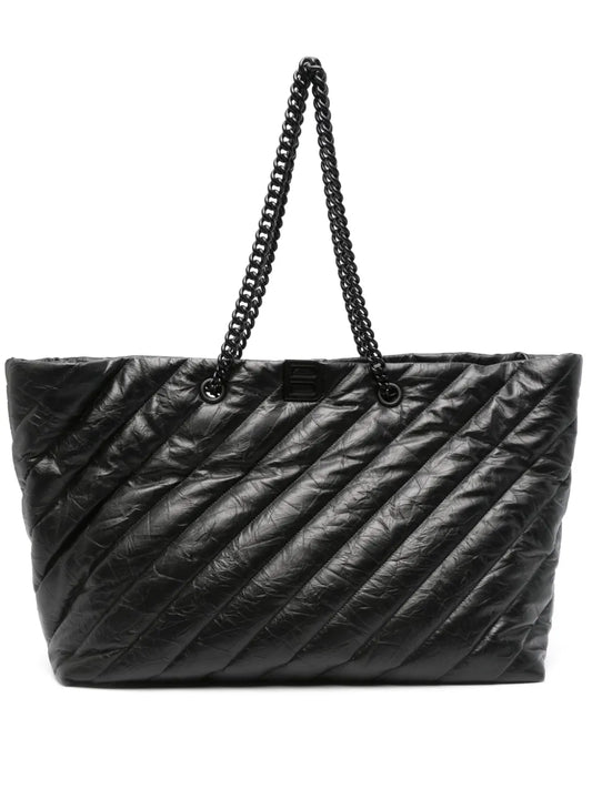 Balenciaga Large Crush Quilted Tote Bag — Same as shown — Size One Size — Front View