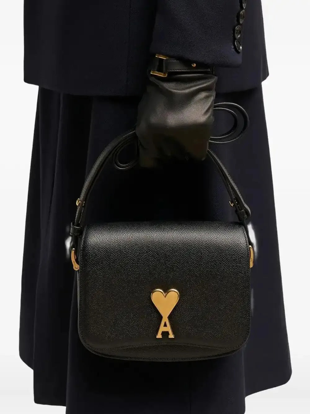 Ami Paris Small Paris Paris Shoulder Bag — Same as shown — Size One Size — Side View