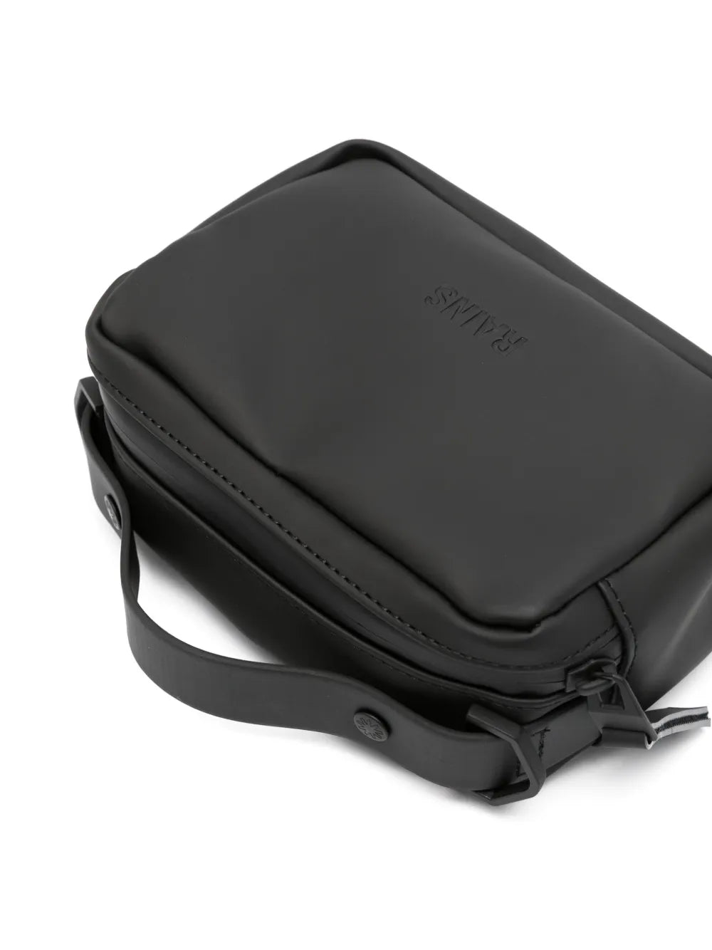 Rains Logo Debossed Faux Leather Shoulder Bag — Same as shown — Size One Size — Top View