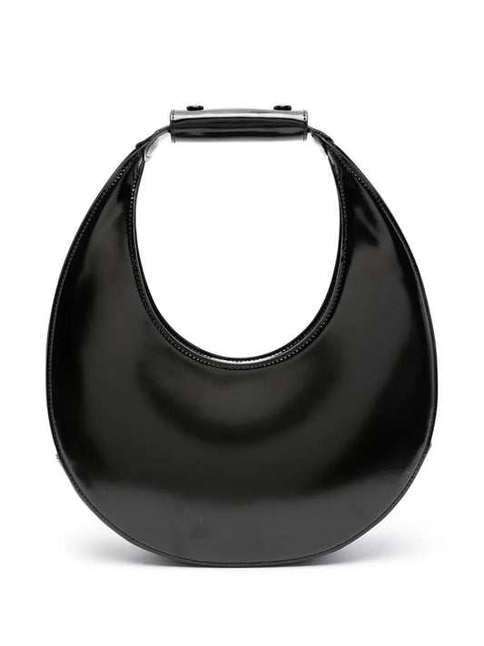 Staud Moon Leather Shoulder Bag — Same as shown — Size One Size — Front View