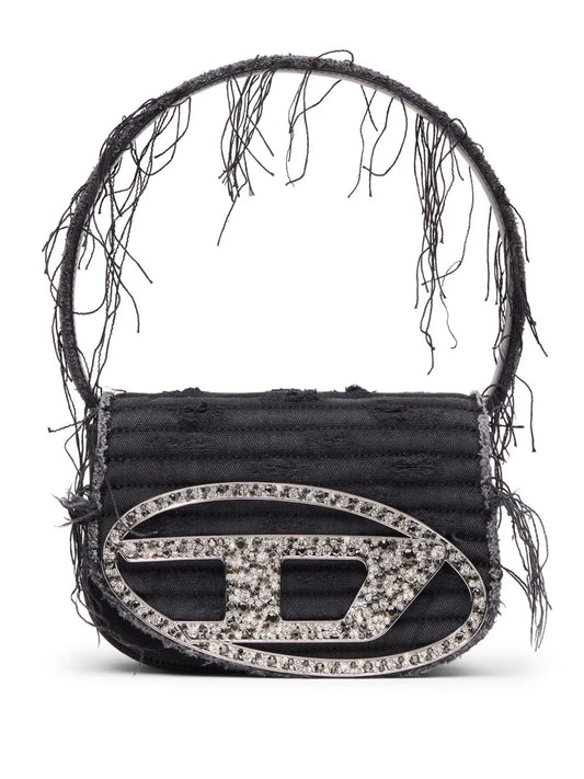 Diesel 1Dr Canvas Shoulder Bag — Same as shown — Size One Size — Front View