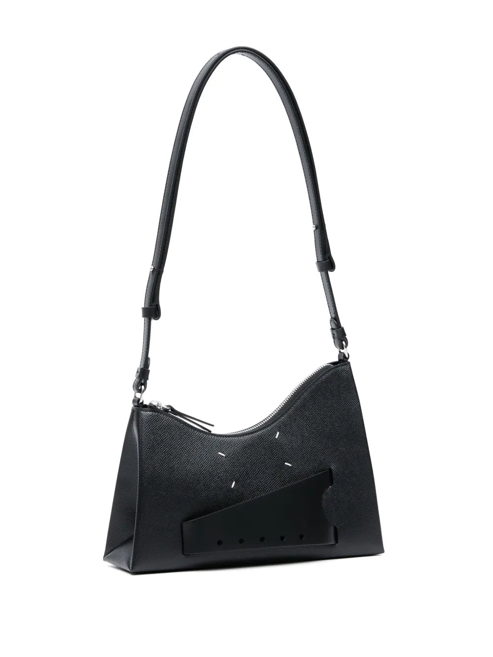 Maison Margiela Small Snatched Leather Shoulder Bag — Same as shown — Size One Size — Lifestyle View