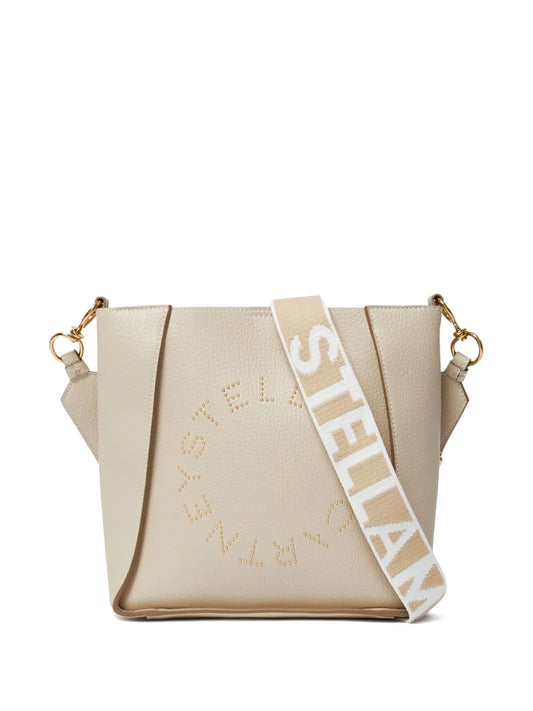 Stella Mccartney Stella Logo Vegan Leather Shoulder Bag — Same as shown — Size One Size — Front View