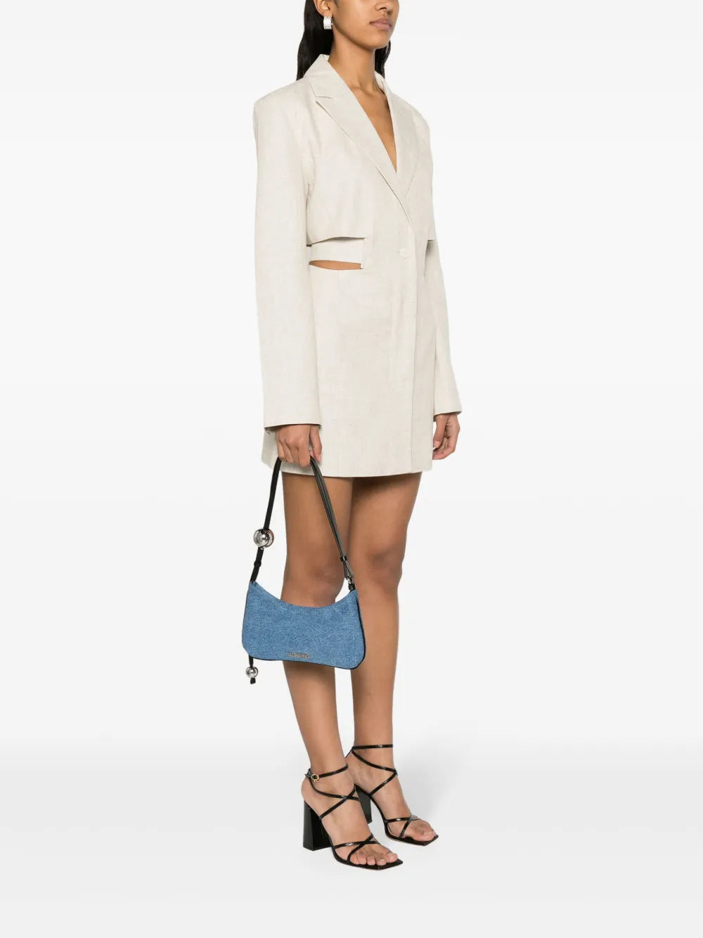 Jacquemus Le Bisou Perle Shoulder Bag — Same as shown — Size One Size — Side View