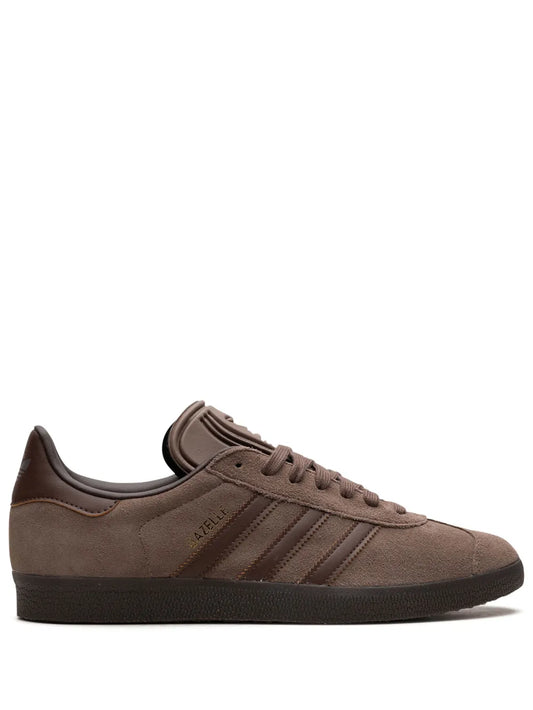 adidas Gazelle Earth Strata/Brown/Gum Sneakers — Brown — Size US M 3.5 - US W 5 — Front View