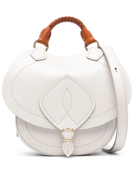 Maison Margiela Small Slide Leather Shoulder Bag — Same as shown — Size One Size — Front View
