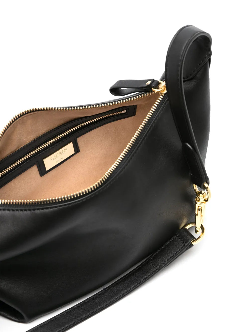 Lauren Ralph Lauren Small Kassie Leather Shoulder Bag — Same as shown — Size One Size — Top View