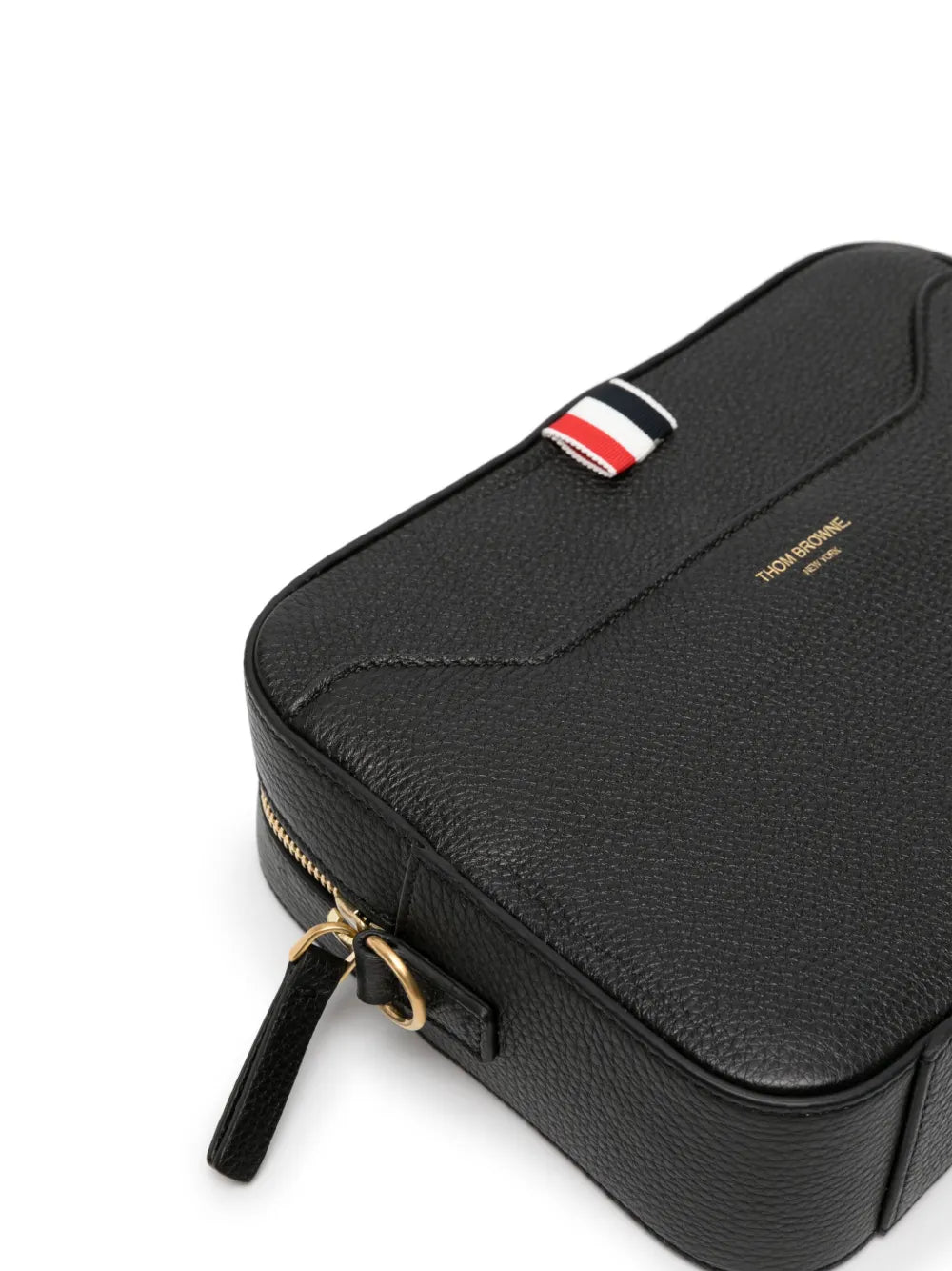 Thom Browne 4 Bar Patch Leather Camera Bag — Same as shown — Size One Size — Back View