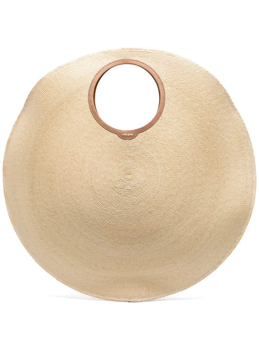 Cult Gaia Amun Raffia Shoulder Bag — Same as shown — Size One Size — Front View