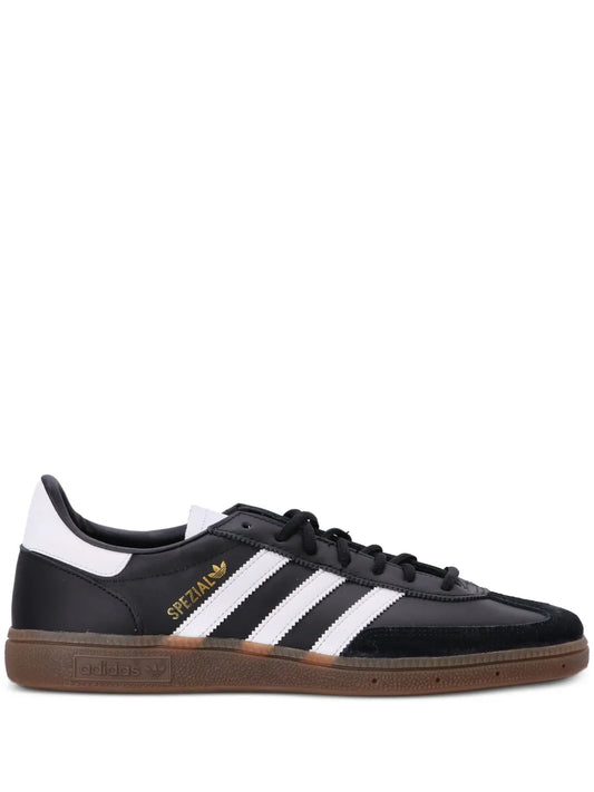 adidas Handball Spezial Lace-Up Trainers — Black/White — Size US M 8.5 - US W 10 — Front View