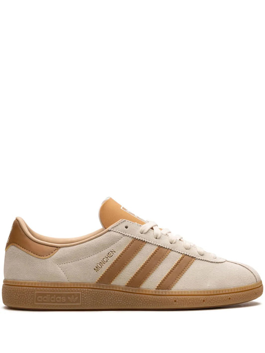 adidas Munchen Mesa Gum Sneakers — Beige — Size US M 10 - US W 11.5 — Front View