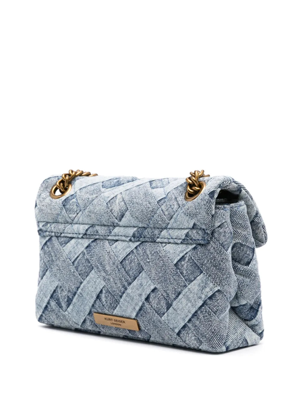Kurt Geiger London Small Kensington Denim Bag — Same as shown — Size One Size — Side View