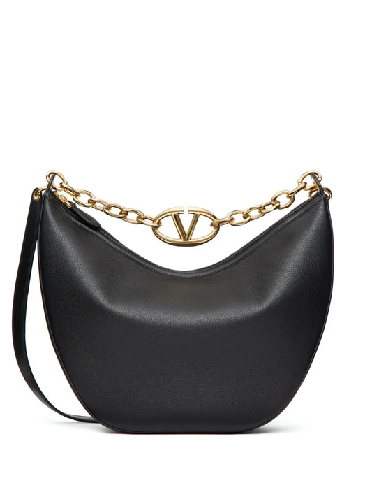 Valentino Garavani Medium Vlogo Moon Shoulder Bag — Same as shown — Size One Size — Front View