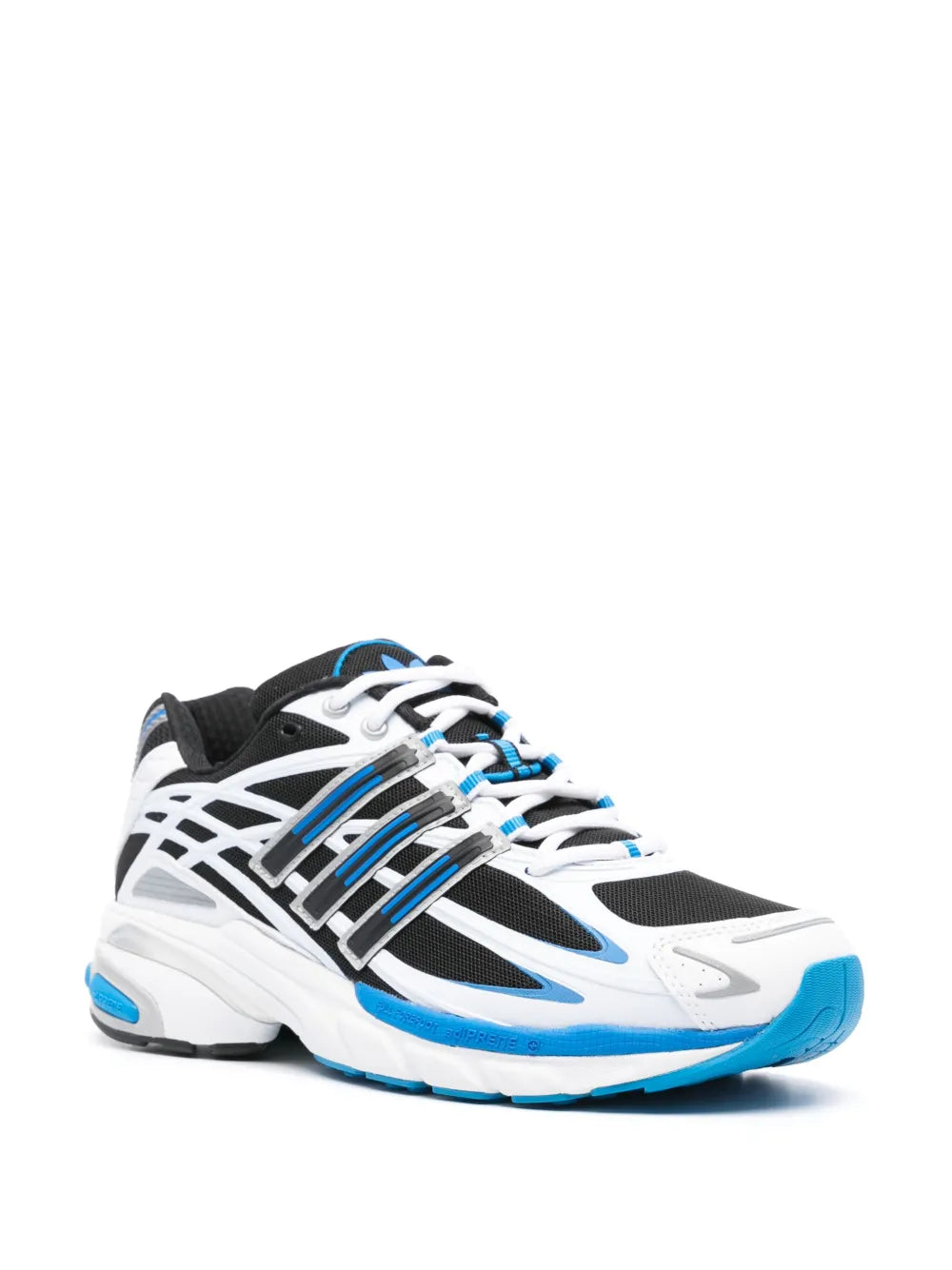 adidas Adistar Cushion Lace-Up Sneakers — Black/Blue — Size US M 4.5 - US W 6 — Side View