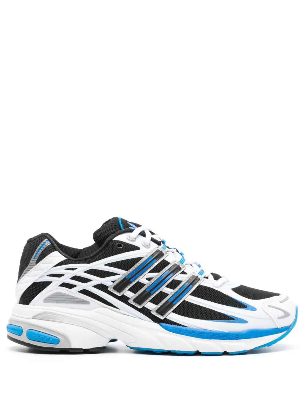 adidas Adistar Cushion Lace-Up Sneakers — Black/Blue — Size US M 4.5 - US W 6 — Front View