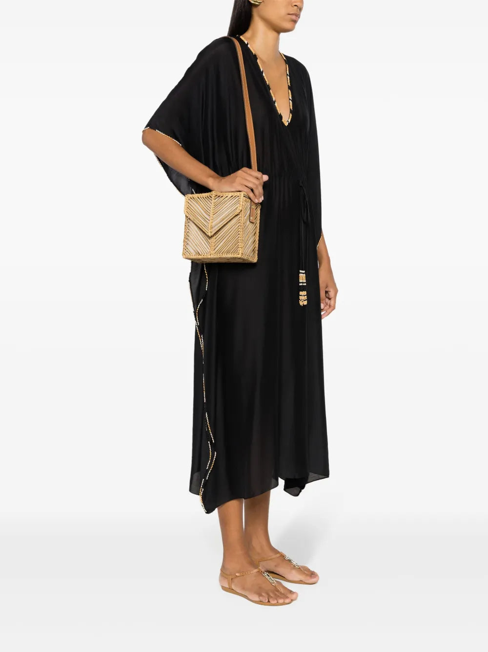 Lenny Niemeyer Raffia Shoulder Bag — Same as shown — Size One Size — Side View