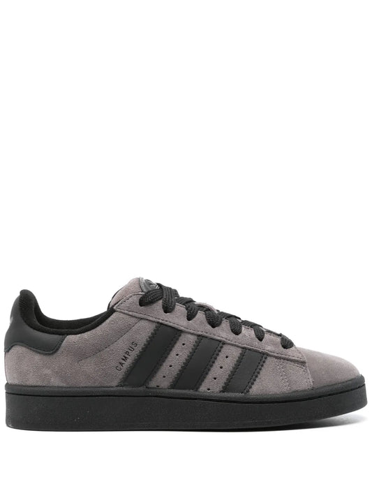 adidas Campus 00S Suede Sneakers — Charcoal Grey/Black — Size US M 11.5 - US W 13 — Front View