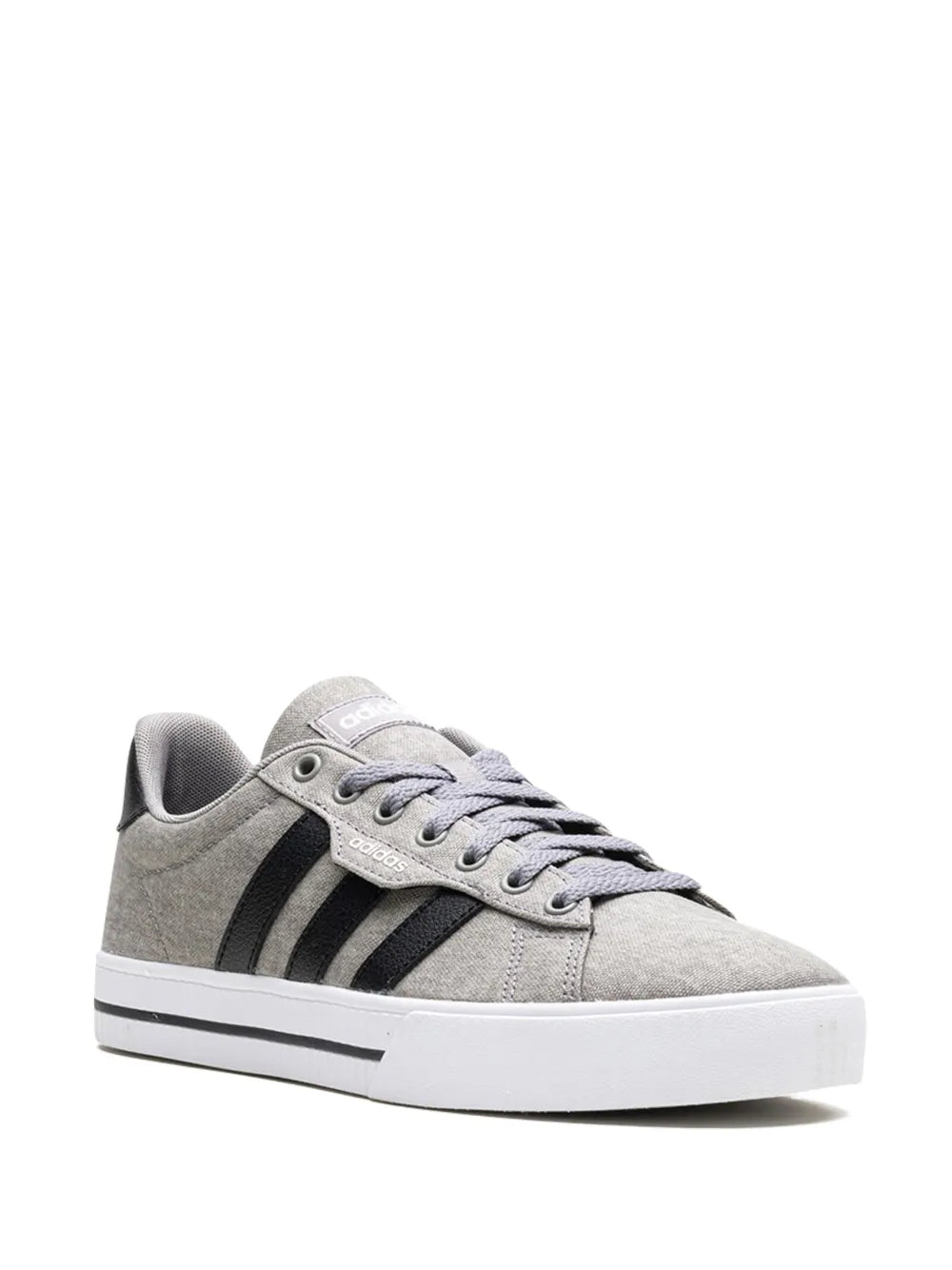 adidas Daily 3.0 Dove Grey Sneakers — Grey/Black — Size US M 10.5 - US W 12 — Side View