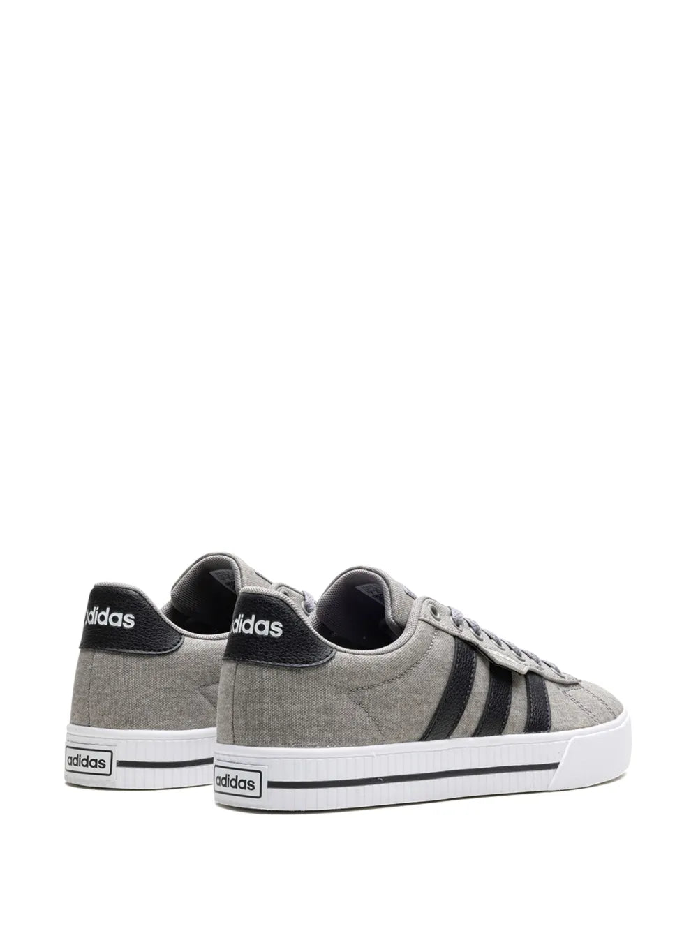 adidas Daily 3.0 Dove Grey Sneakers — Grey/Black — Size US M 10.5 - US W 12 — Back View