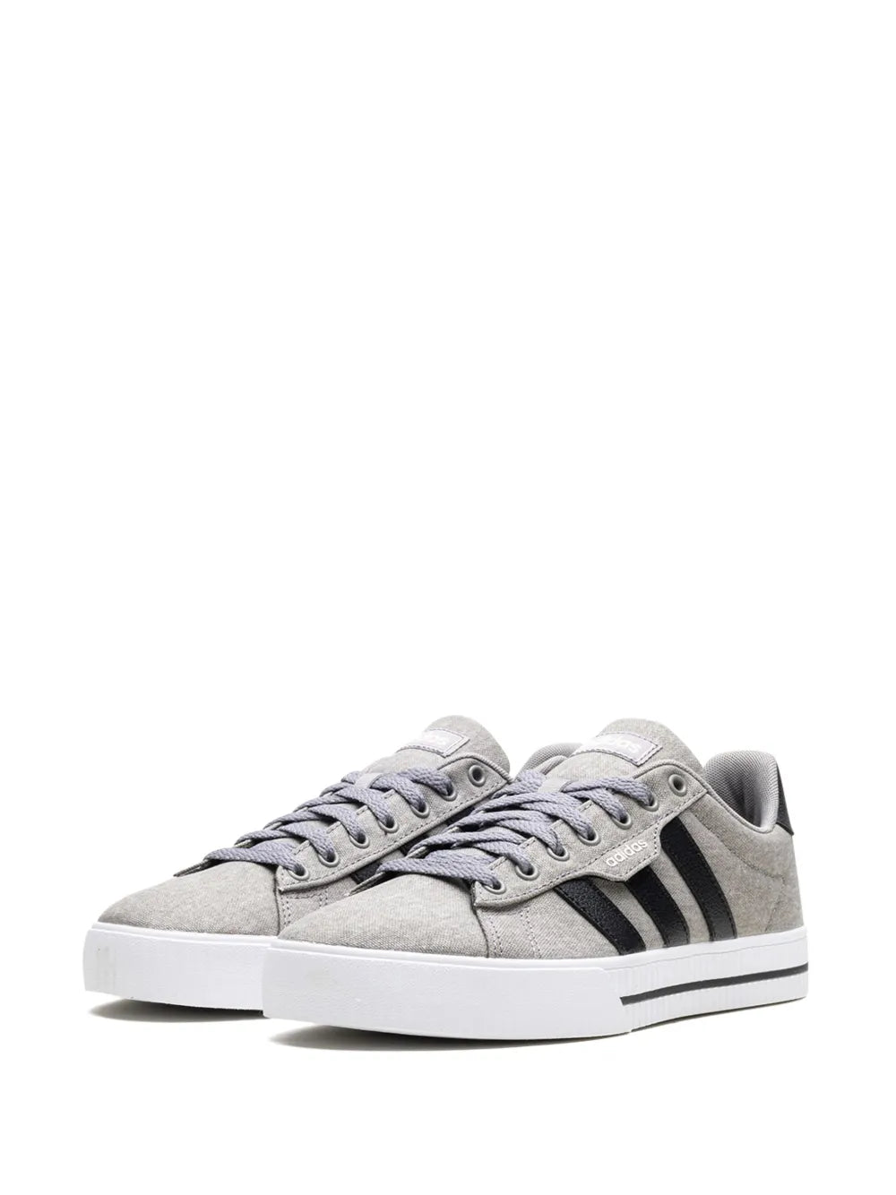 adidas Daily 3.0 Dove Grey Sneakers — Grey/Black — Size US M 10.5 - US W 12 — Detail View