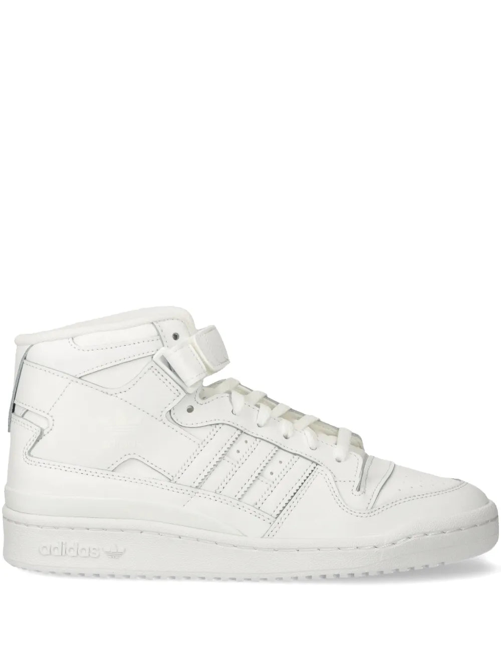 adidas Forum Mid Sneakers — White — Size US M 10.5 - US W 12 — Front View