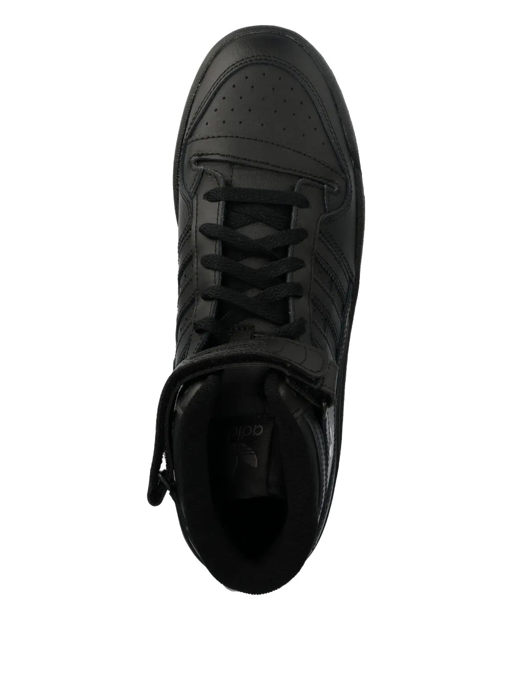 adidas Forum Mid Sneakers — Black — Size US M 10.5 - US W 12 — Top View