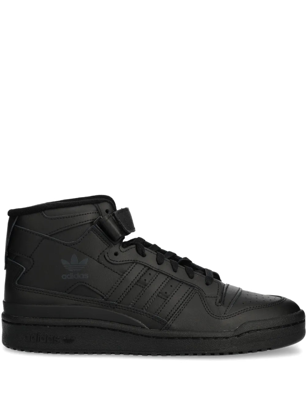adidas Forum Mid Sneakers — Black — Size US M 10.5 - US W 12 — Front View