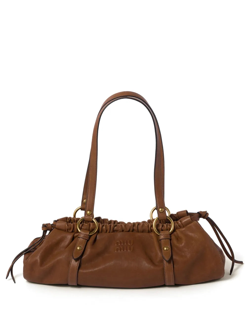 Miu Miu Nappa Leather Shoulder Bag — Same as shown — Size One Size — Front View
