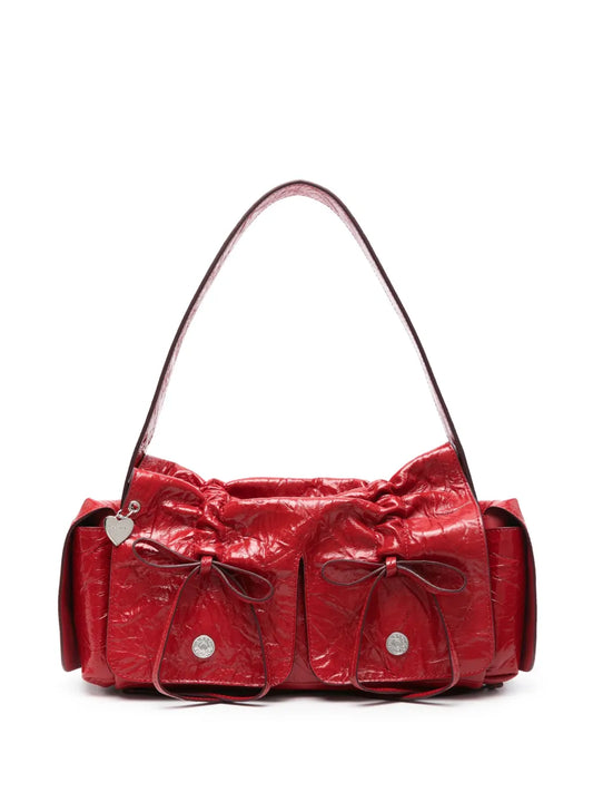 Acne Studios Crinkled Shoulder Bag — Same as shown — Size One Size — Front View