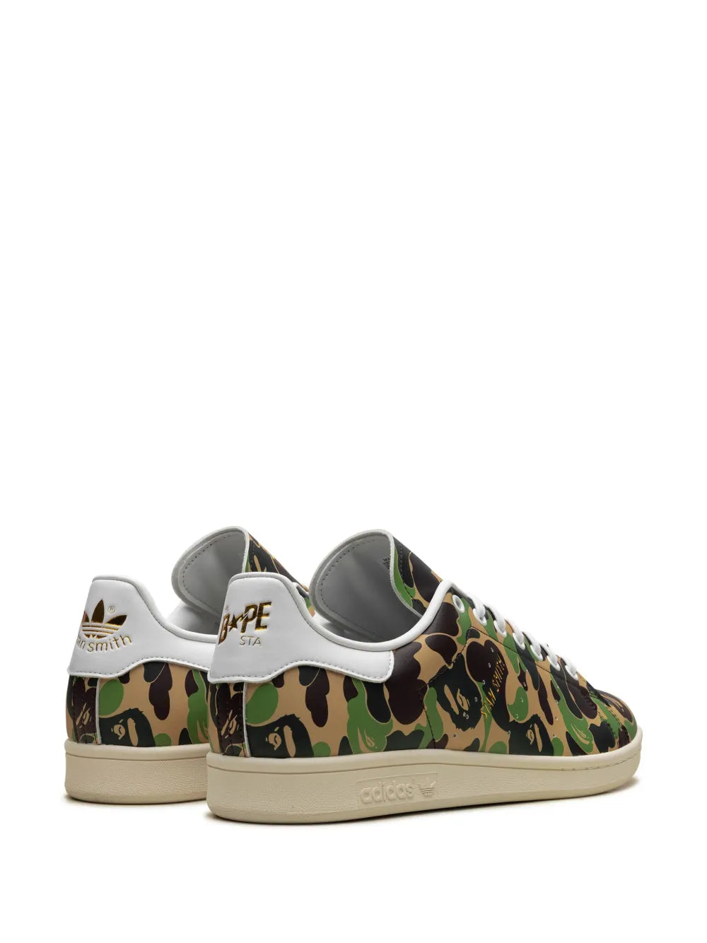 adidas Stan Smith A Bathing Ape - Abc Camo Sneakers — Multicolour — Size US M 8 - US W 9.5 — Back View