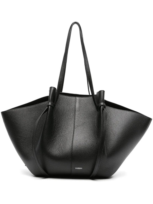 Yuzefi Large Mochi Leather Tote Bag — Same as shown — Size One Size — Front View
