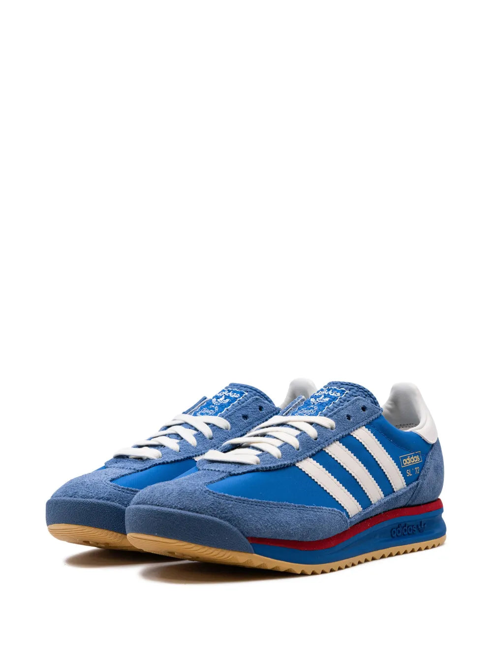 adidas Sl 72 Rs Xld Blue Scarlet Sneakers — Cyan Blue/White — Size US M 9 - US W 10.5 — Side View