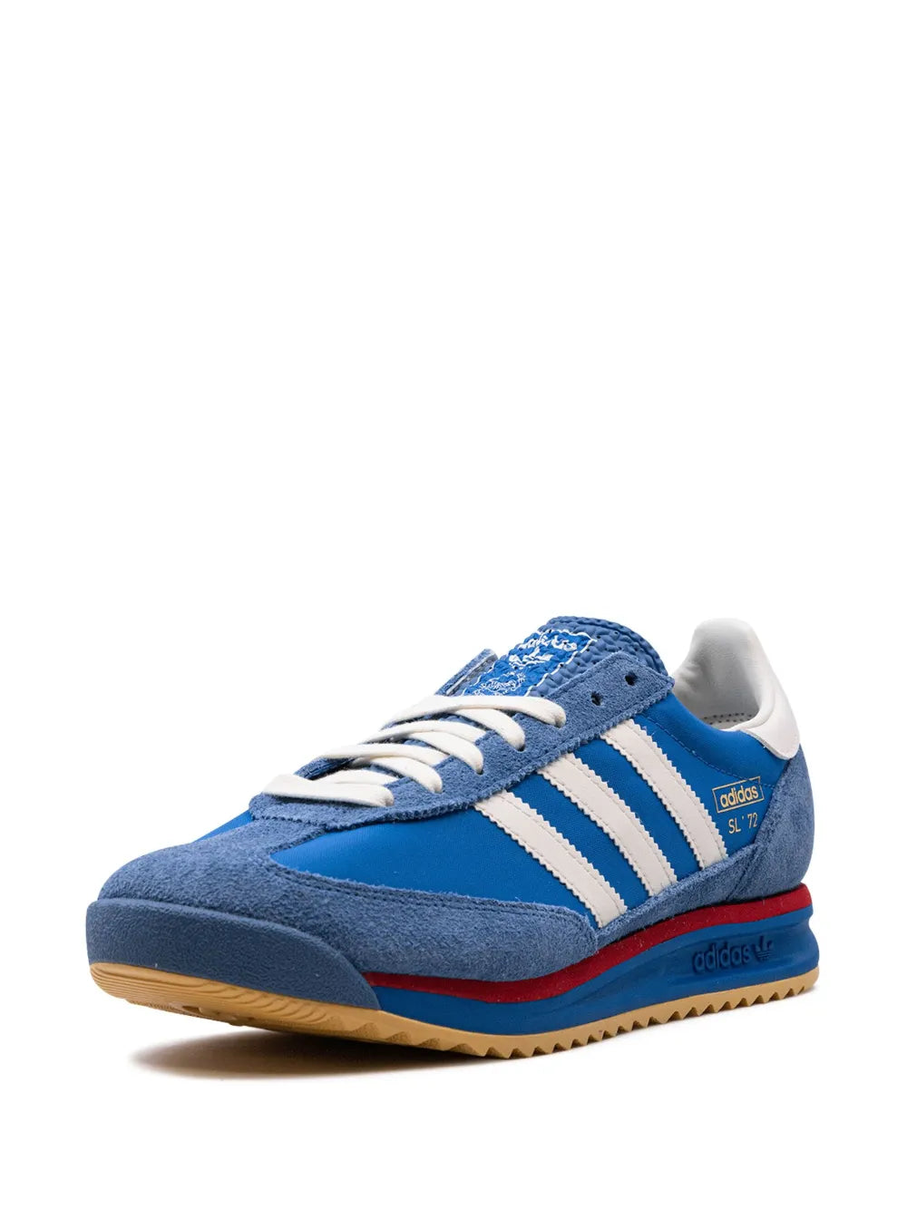 adidas Sl 72 Rs Xld Blue Scarlet Sneakers — Cyan Blue/White — Size US M 9 - US W 10.5 — Top View