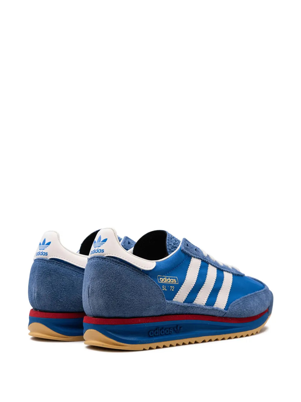 adidas Sl 72 Rs Xld Blue Scarlet Sneakers — Cyan Blue/White — Size US M 9 - US W 10.5 — Back View