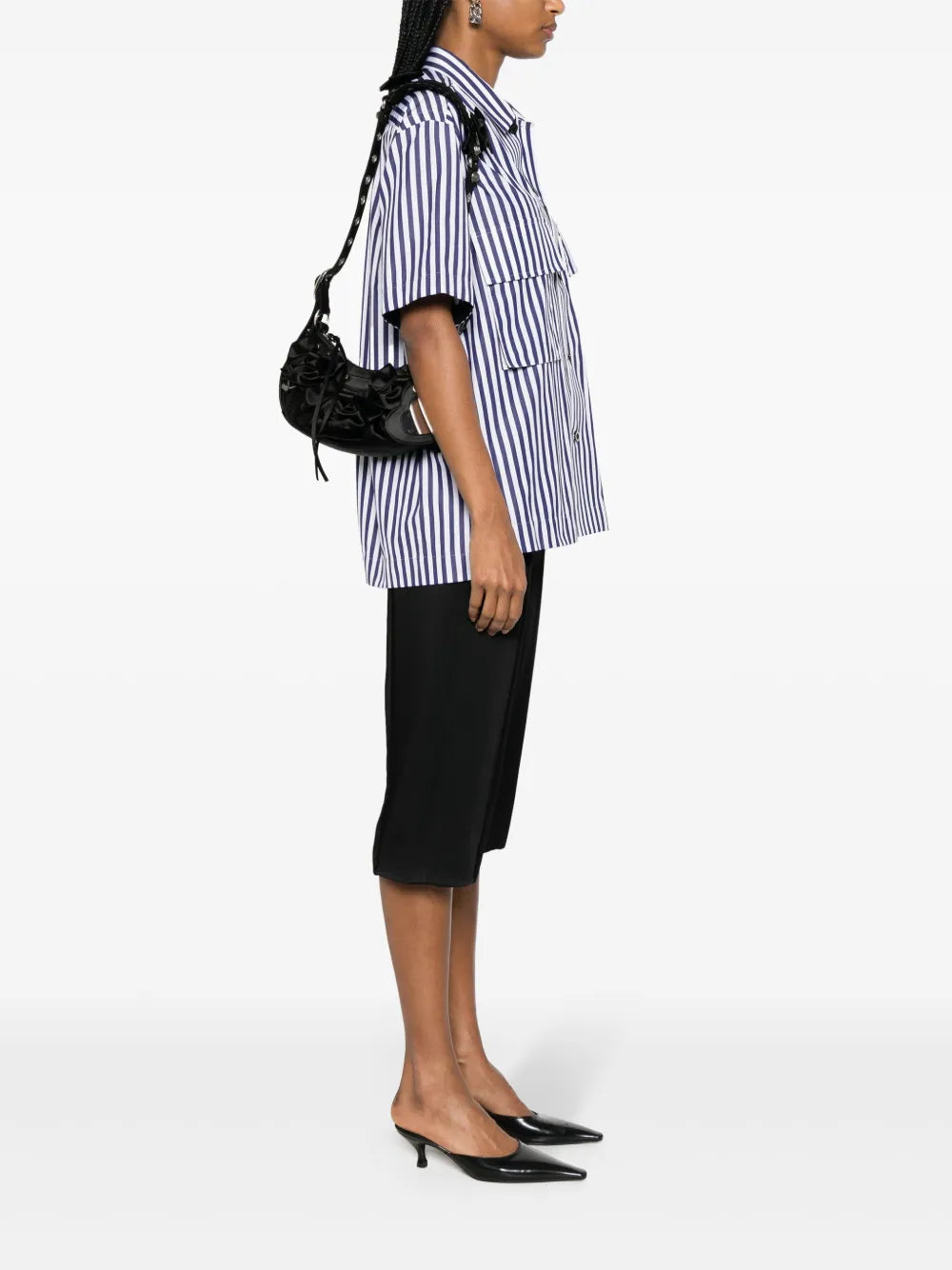 Balenciaga Micro Le Cagole Shoulder Bag — Same as shown — Size One Size — Side View