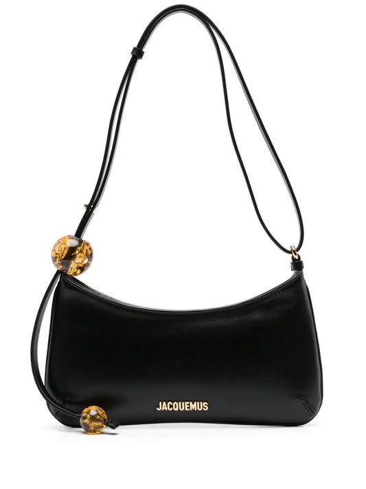 Jacquemus Le Bisou Perle Leather Shoulder Bag — Same as shown — Size One Size — Front View